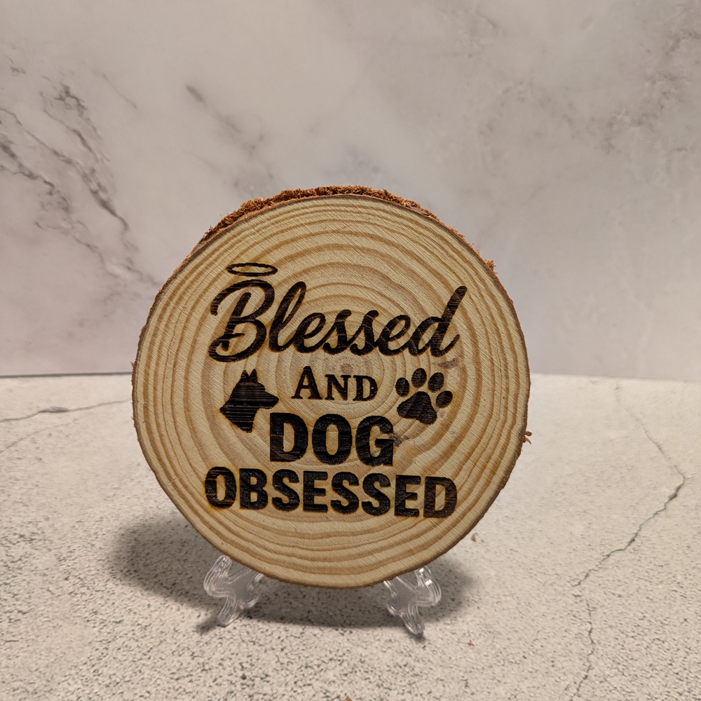 Wooden Dog Lover Coaster